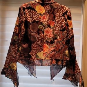 BOHO CHIC Jacket, Size 12  NWOT,EUC - Perfect w/ leather pants or jeans!